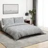 Image de Vidaxl Ensemble De Housse De Couette Gris 260x240 Cm Coton