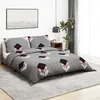 Image de Vidaxl Ensemble De Housse De Couette Gris 200x200 Cm Coton