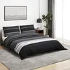 Image de Vidaxl Ensemble De Housse De Couette Noir Et Blanc 240x220 Cm Coton