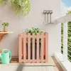 Image de Vidaxl JardiniÃ¨re Avec Design De ClÃ´ture 70x70x70 Cm Douglas Massif