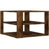 Image de Vidaxl Table Basse ChÃªne FumÃ© 59,5x59,5x40 Cm Bois D'ingÃ©nierie