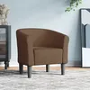 Image de vidaXL Chaise cabriolet marron tissu