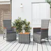 Image de vidaXL Fauteuil cabriolet noir tissu