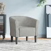 Image de vidaXL Chaise cabriolet gris clair velours