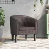 Image de vidaXL Fauteuil cabriolet marron similicuir