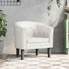 Image de vidaXL Fauteuil cabriolet blanc similicuir