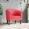 Image de vidaXL Fauteuil cabriolet rouge similicuir