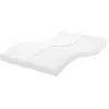Image de vidaXL Matelas en mousse blanc 140x190 cm 7 zones duretÃ© 20 ILD