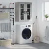 Image de vidaXL Armoire murale sonoma gris 69,5x34x90 cm