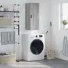 Image de vidaXL Armoire murale sonoma gris 34,5x34x90 cm