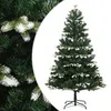 Image de vidaXL Sapin de NoÃ«l artificiel Ã  charniÃ¨res avec neige floquÃ©e 210 cm