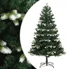 Image de vidaXL Sapin de NoÃ«l artificiel Ã  charniÃ¨res avec neige floquÃ©e 240 cm