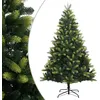 Image de vidaXL Sapin de NoÃ«l artificiel Ã  charniÃ¨res avec support 240 cm