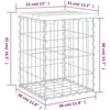 Image de Vidaxl Banc De Jardin Design Gabion 33x31x42 Cm Bois De Pin ImprÃ©gnÃ©