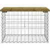 Image de Vidaxl Banc De Jardin Design Gabion 63x44x42 Cm Bois De Pin ImprÃ©gnÃ©
