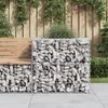 Image de Vidaxl Panier De Gabions ArgentÃ© 70x70x65 Cm Fer GalvanisÃ©