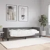 Image de vidaXL Lit de jour avec matelas gris foncÃ© 80x200 cm tissu