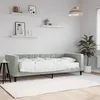 Image de vidaXL Lit de jour avec matelas gris clair 80x200 cm velours