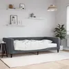 Image de vidaXL Lit de jour avec matelas gris foncÃ© 100x200 cm velours