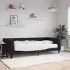 Image de vidaXL Lit de jour avec matelas noir 100x200 cm velours