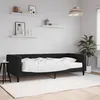 Image de vidaXL Lit de jour avec matelas noir 90x190 cm velours