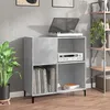 Image de vidaXL Lit de jour avec matelas gris foncÃ© 100x200 cm velours
