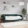 Image de vidaXL Lit de jour avec matelas vert foncÃ© 100x200 cm velours