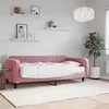 Image de vidaXL Lit de jour avec matelas rose 100x200 cm velours