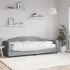 Image de vidaXL Lit de jour avec matelas gris clair 80x200 cm tissu