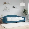 Image de vidaXL Lit de jour avec matelas bleu 100x200 cm velours