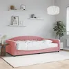 Image de vidaXL Lit de jour avec matelas rose 100x200 cm velours