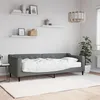 Image de vidaXL Lit de jour avec matelas gris foncÃ© 80x200 cm tissu