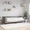 Image de vidaXL Lit de jour avec matelas taupe 80x200 cm tissu