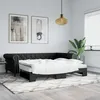 Image de vidaXL Lit de jour avec lit gigogne noir 90x200 cm similicuir