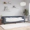 Image de vidaXL Lit de jour avec matelas gris foncÃ© 90x200 cm velours