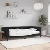 Image de vidaXL Lit de jour avec matelas noir 100x200 cm velours