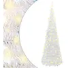 Image de vidaXL Sapin de NoÃ«l artificiel escamotable 150 LED blanc 180 cm