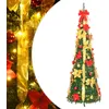 Image de vidaXL Sapin de NoÃ«l artificiel escamotable 100 LED vert 150 cm