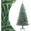 Image de vidaXL Sapin de No?l artificiel avec neige floquÂ¿Â¿e vert 210 cm