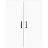 Image de vidaXL Armoires murales 2 pcs blanc bois d'ingÃ©nierie