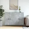 Image de vidaXL Armoires murales 2 pcs gris bÃ©ton bois d'ingÃ©nierie