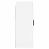 Image de vidaXL Armoires murales 2 pcs blanc bois d'ingÃ©nierie