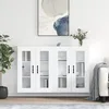 Image de vidaXL Armoires murales 2 pcs blanc bois d'ingÂ¿Â¿nierie