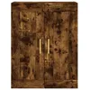 Image de vidaXL Armoires murales 2 pcs chÃªne fumÃ© bois d'ingÃ©nierie