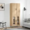 Image de Vidaxl Buffet Haut ChÂ¿Âºne Sonoma 69,5x34x180 Cm Bois D'ingÂ¿Â¿Nierie