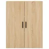 Image de Vidaxl Buffet Haut ChÃªne Sonoma 69,5x34x180 Cm Bois D'ingÃ©nierie