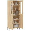 Image de Vidaxl Buffet Haut ChÃªne Sonoma 69,5x34x180 Cm Bois D'ingÃ©nierie