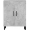 Image de vidaXL Buffet haut Gris bÃ©ton 69,5x34x180 cm Bois d'ingÃ©nierie