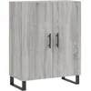 Image de vidaXL Buffet haut Sonoma gris 69,5x34x180 cm Bois d'ingÃ©nierie
