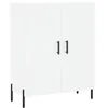 Image de vidaXL Buffet haut Blanc 69,5x34x180 cm Bois d'ingÃ©nierie